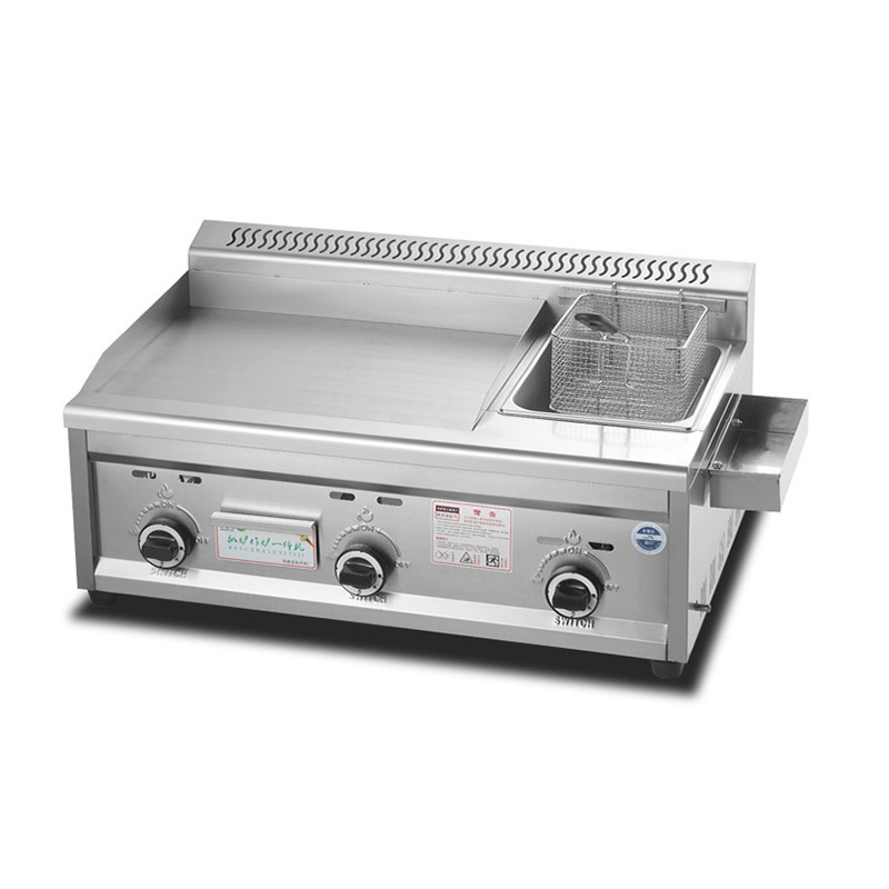 Commercial Kitchen Griddle - อุปกรณ์ทำอาหารแบบกระทะย่างสำหรับครัวเชิงพาณิชย์ เครื่องทอดแบบลึกสำหรับร้านอาหาร ทำจากสแตนเลสคุณภาพสูง