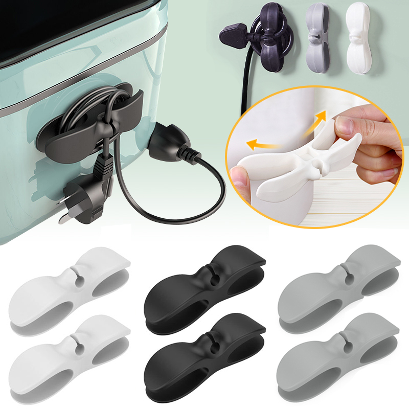 Commercial Kitchen Warmer - 3-6pcs สายไฟ Winder สําหรับเครื่องใช้ในครัวสายไฟ Wrapper การจัดการสายเคเบิลผู้ถือคลิปสําหรับ