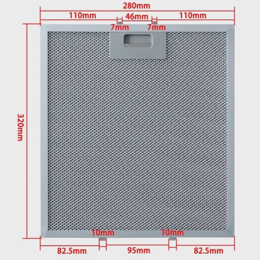 Commercial Kitchen Vent Hood - สำหรับ Teka DS60 DE60 อลูมิเนียมกรองเครื่องดูดควัน 280x320