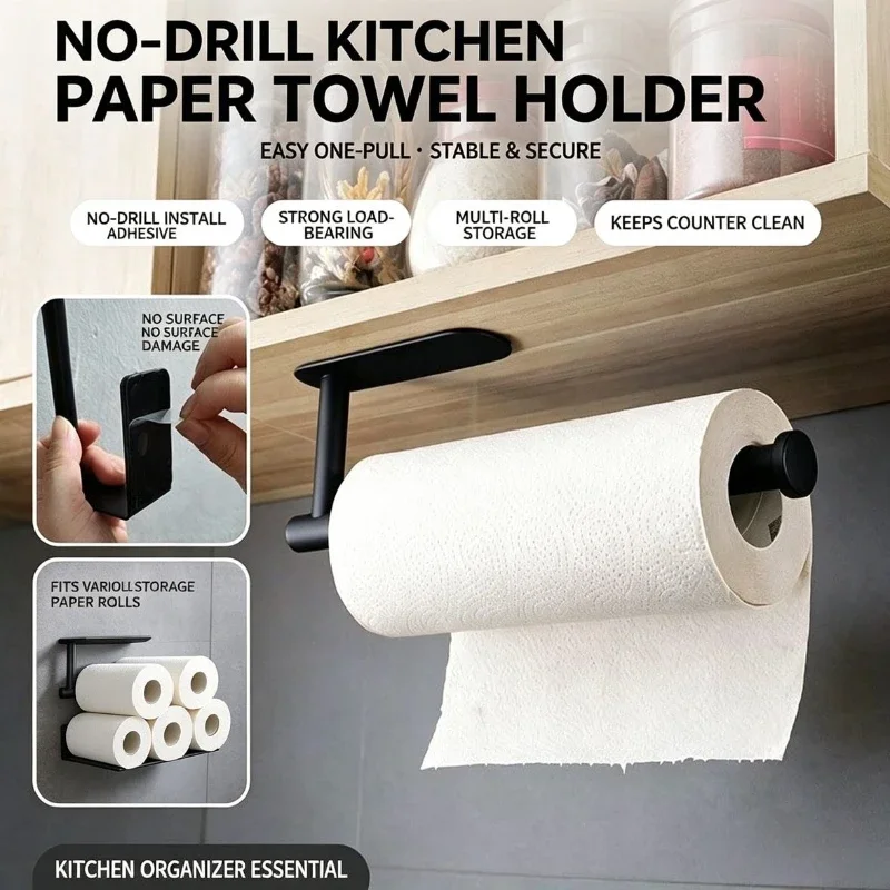 Commercial Kitchen Wall Shelves - ที่แขวนม้วนกระดาษ ที่แขวนผ้าเช็ดตัว ชั้นวางของในห้องน้ำ ที่เก็บของในห้องน้ำ ชั้นวางของในห้องครัว อุปกรณ์แขวนกระดาษทิชชู