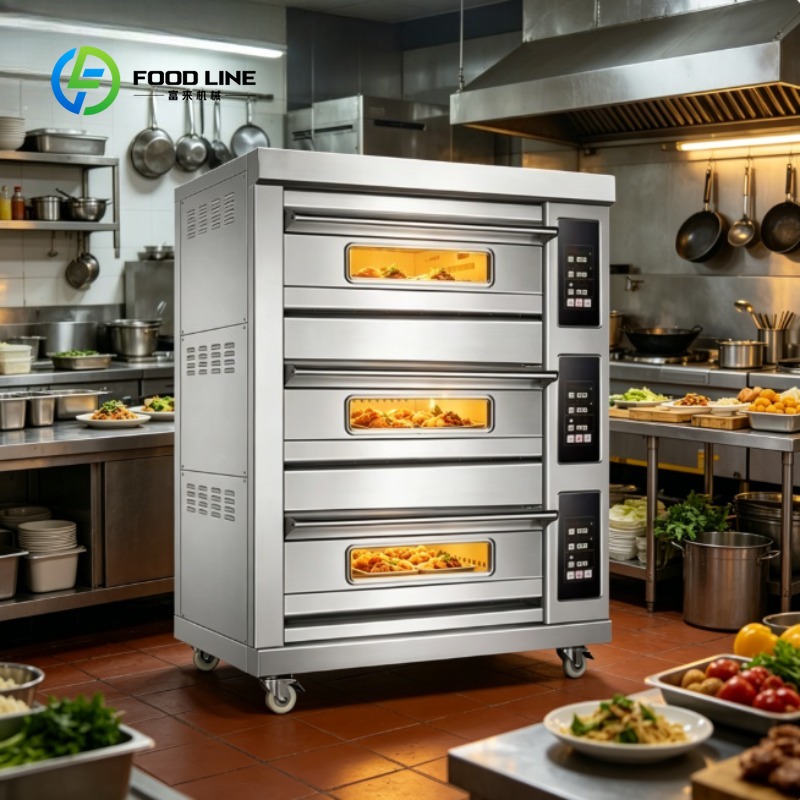 Commercial Kitchen Oven - เตาอบเชิงพาณิชย์ สเตนเลสสตีล สำหรับอบขนมปัง พิซซ่า เค้ก ร้านอาหาร