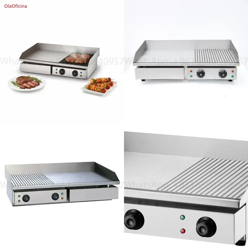 เตาย่างไฟฟ้าแบบมืออาชีพ 4.4 กิ - Commercial Kitchen Griddle บทวิจารณ์และราคา