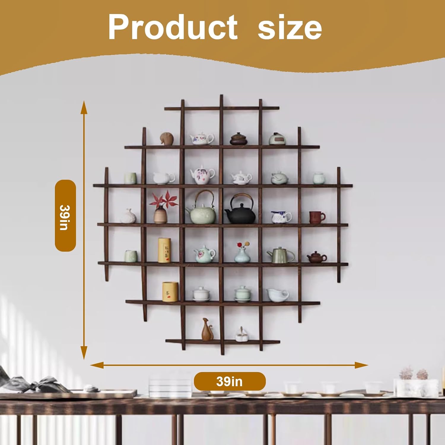 ที่วางถ้วยชาจีนไม้เนื้อแข็งติด - Commercial Kitchen Wall Shelves บทวิจารณ์และราคา