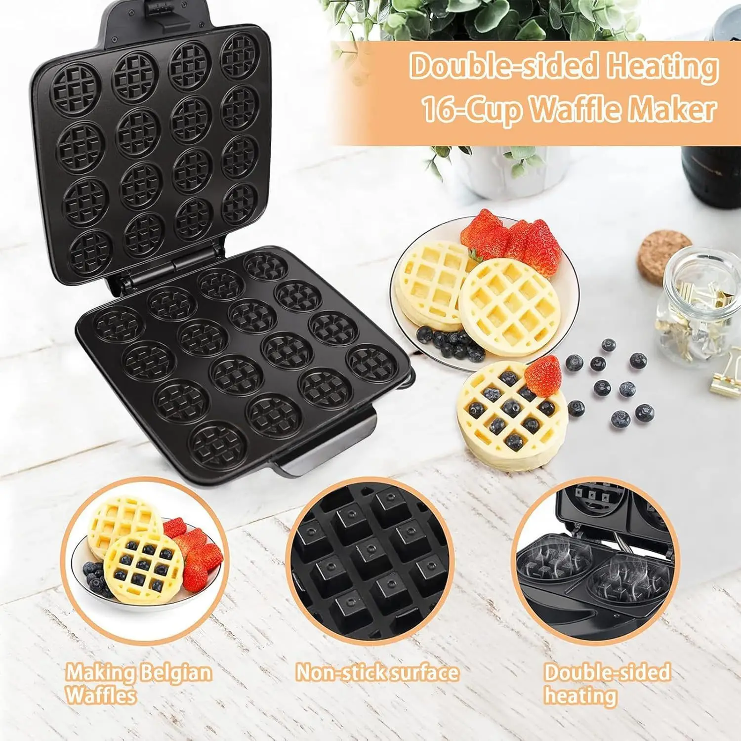 เครื่องทำวาฟเฟิล 16 หลุม, ระบบ - Sandwich Press Panini บทวิจารณ์และราคา