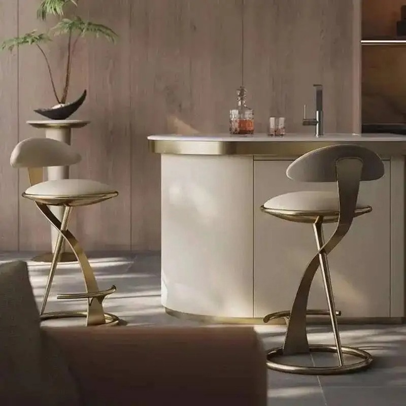 เก้าอี้บาร์สแตนเลสพร้อมพนักพิง - Commercial Kitchen Lighting Design บทวิจารณ์และราคา