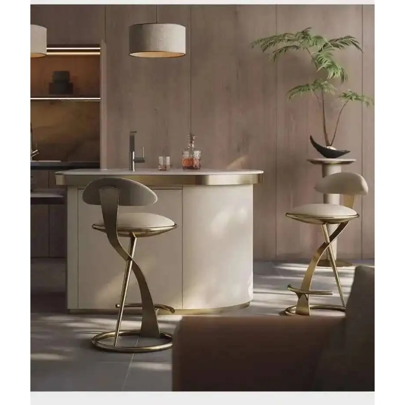 เก้าอี้บาร์สแตนเลสพร้อมพนักพิง - Commercial Kitchen Lighting Design บทวิจารณ์และราคา
