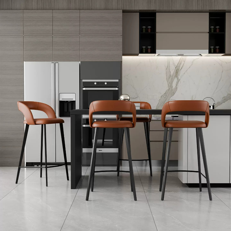 เก้าอี้บาร์หนัง Nappa สไตล์หรู - Commercial Kitchen Lighting Design บทวิจารณ์และราคา