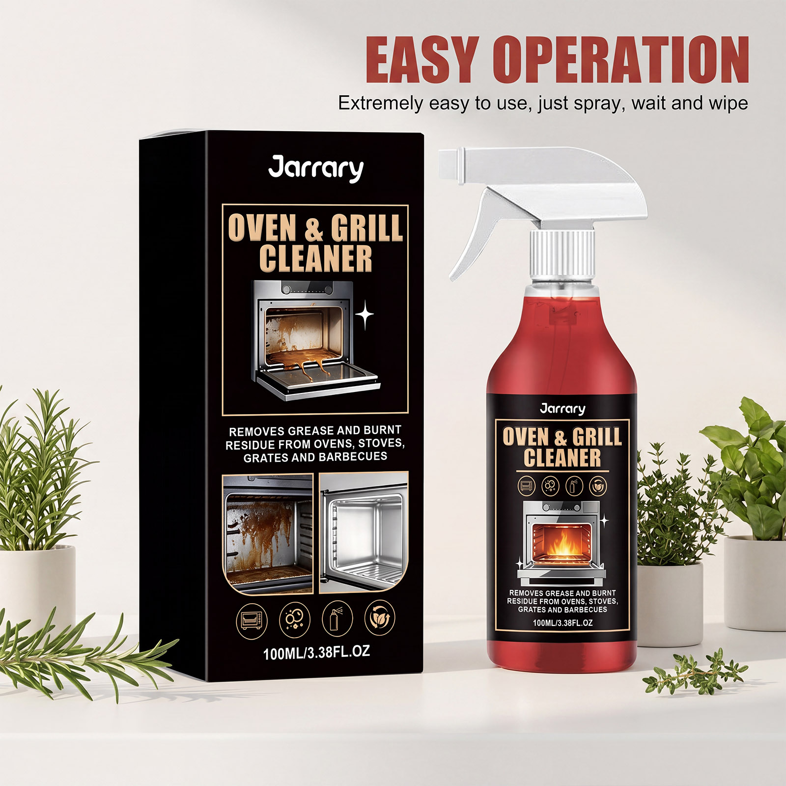 สเปรย์ขจัดคราบไขมันในเตาอบ กำจ - Commercial Kitchen Grease Cleaner บทวิจารณ์และราคา