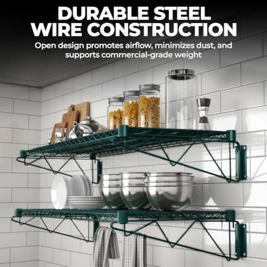 ชั้นวางของติดผนังเคลือบอีพ็อกซ - Commercial Kitchen Wall Shelves บทวิจารณ์และราคา