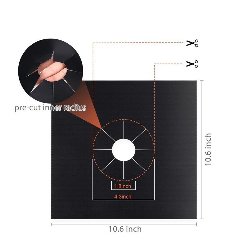แผ่นรองกันเปื้อนเตาแก๊ส 4 ชิ้น - Commercial Kitchen Vent Hood บทวิจารณ์และราคา