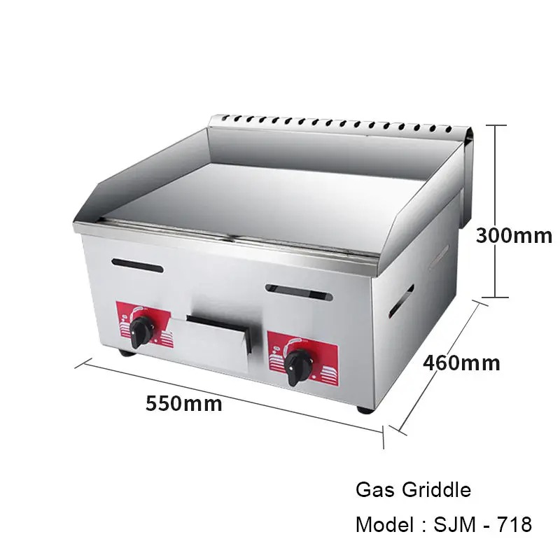 เตาย่างแบบแผ่นเหล็กสแตนเลสสำหร - Commercial Kitchen Griddle บทวิจารณ์และราคา