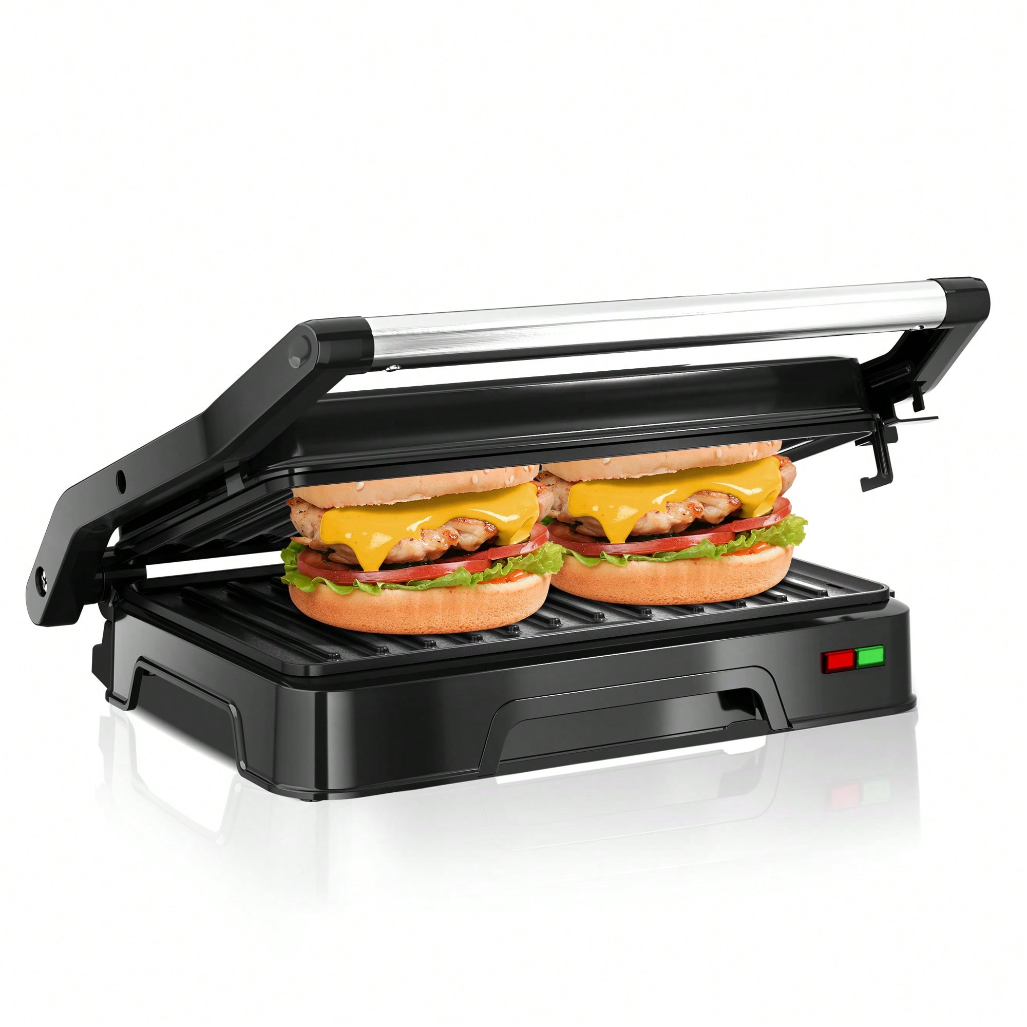 เครื่องทำแซนด์วิชแบบกด 2 ช่อง, - Sandwich Press Panini บทวิจารณ์และราคา