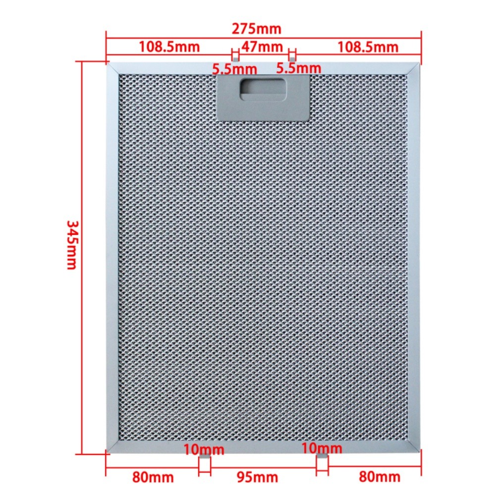 กรองไขมันอะลูมิเนียมสีเงินสำหร - Commercial Kitchen Vent Hood บทวิจารณ์และราคา