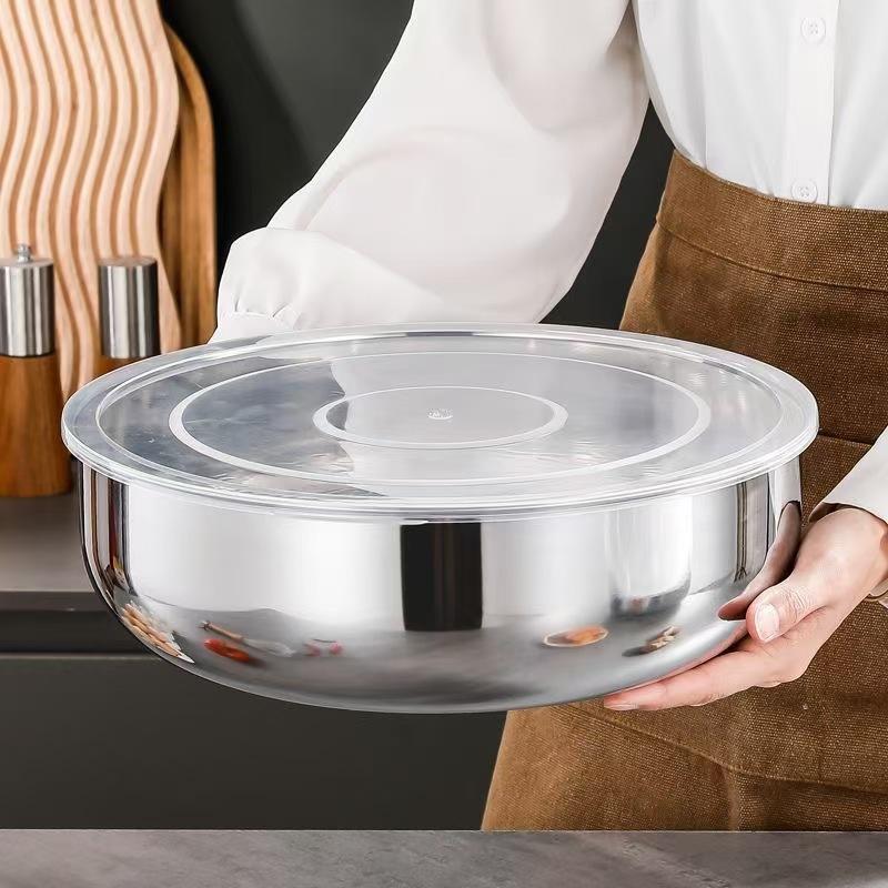 ชามผสมสแตนเลสแบบใหม่พร้อมฝาปิด - Commercial Kitchen Equipment List บทวิจารณ์และราคา