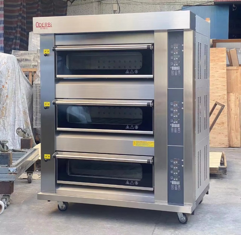 เตาอบแก๊สแบบกำหนดเอง 3 ชั้น 6  - Commercial Kitchen Oven บทวิจารณ์และราคา