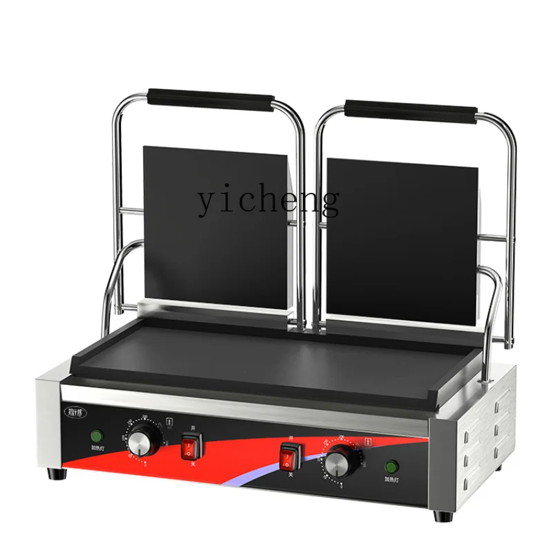 เตาไฟฟ้าแบบสองหัวสำหรับย่าง ทอ - Sandwich Press Panini บทวิจารณ์และราคา