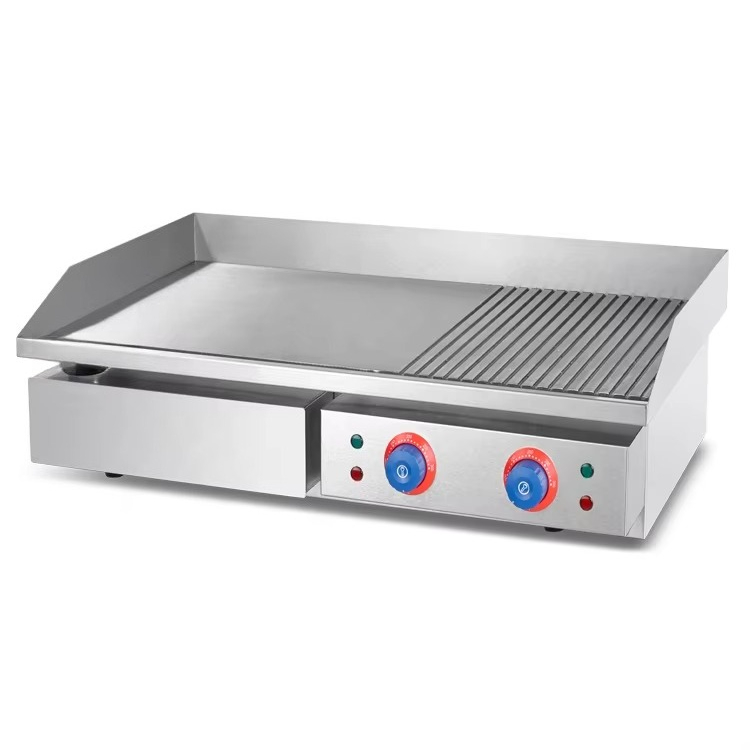 เตาไฟฟ้าแบบแผ่นเรียบขนาดใหญ่สำ - Commercial Kitchen Griddle บทวิจารณ์และราคา
