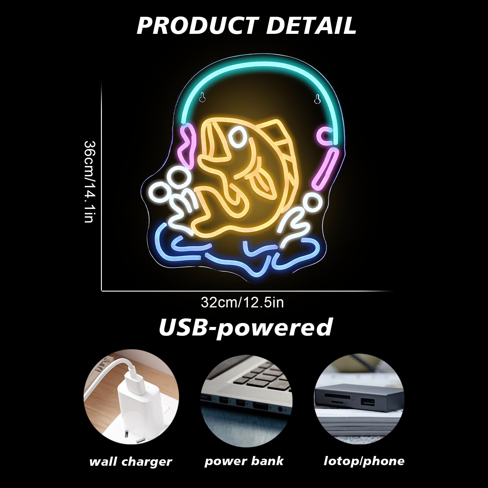 ป้ายไฟนีออนตกปลา ไฟ LED รูปปลา - Commercial Kitchen Lighting Design บทวิจารณ์และราคา